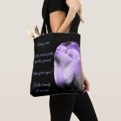 Tote Bag Le printemps vient de la tulipe pourpre (De près)