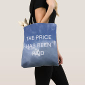 Tote Bag Le Prix A Été Payé Inspirationnel Christian (De près)