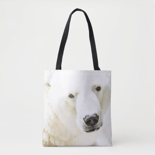 Tote Bag Le regard d'un ours polaire (Devant)