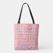 Tote Bag Le rétro hippie moderne de monocle encadre le (Dos)