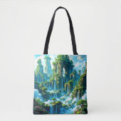 Tote Bag Le rêve de l'arbre de cascade (Devant)