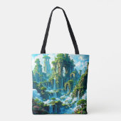 Tote Bag Le rêve de l'arbre de cascade (Dos)