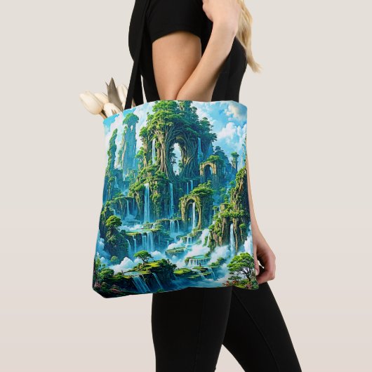 Tote Bag Le rêve de l'arbre de cascade (De près)