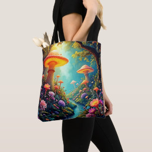 Tote Bag Le rêve enchanté de la forêt de champignons