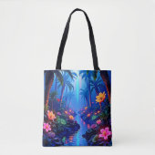 Tote Bag Le rêve enchanté de la forêt de la rivière Vibrant (Devant)