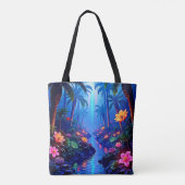 Tote Bag Le rêve enchanté de la forêt de la rivière Vibrant (Dos)