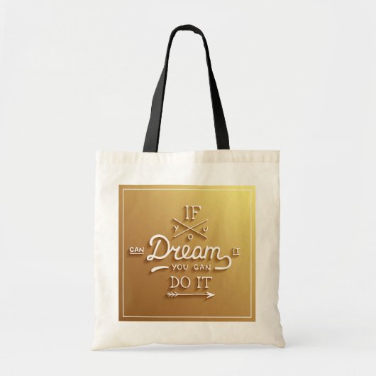 Tote Bag Le rêve inspirent motivent (Devant)