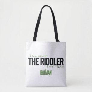 Tote Bag Le Riddler - Je Sais Ce Que Je Dois Devenir