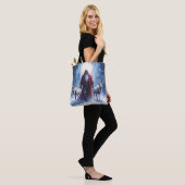 Tote Bag Le roi de l'hiver arrive.  (Sur le modèle)