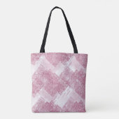 Tote Bag Le rose brille sur le blanc. (Dos)