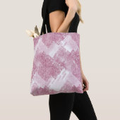 Tote Bag Le rose brille sur le blanc. (De près)
