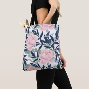 Tote Bag Le rose de rose de pivoines fleurit le bouquet de