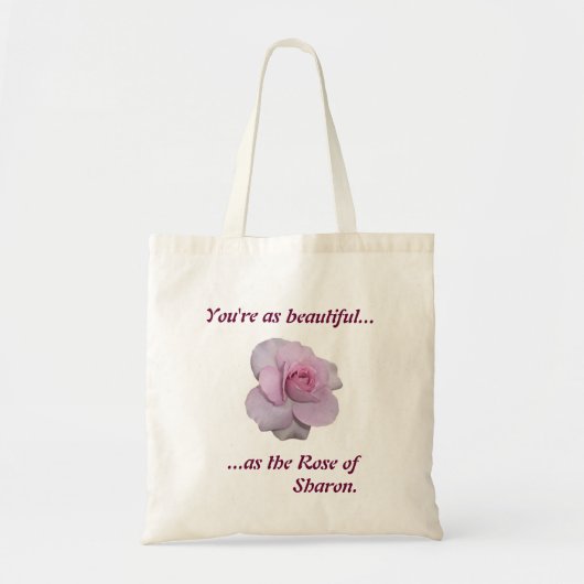 Tote Bag Le rose de Sharon (Devant)
