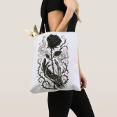 Tote Bag Le Rose sombre (De près)