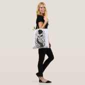Tote Bag Le Rose sombre (Sur le modèle)