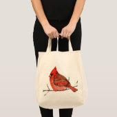 Tote Bag Le rouge de l'hiver (Devant (produit))