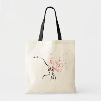 Tote Bag Le ruban rose m'a placé libre