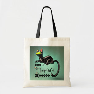 Tote Bag Le salon du chat sauteur futuriste atomique