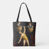Tote Bag Le Sandow Eugen Sandow Vaudeville Weightlifter (Dos)