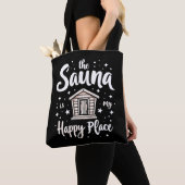 Tote Bag Le sauna est mon endroit heureux (De près)