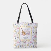 Tote Bag Le Seigneur est Ma Force et Ma Chanson Guitare Bib (Dos)