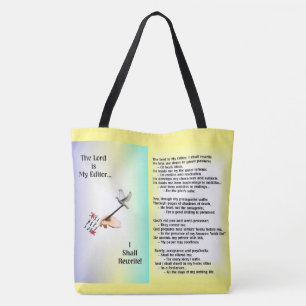 Tote Bag Le seigneur est mon rédacteur que les auteurs