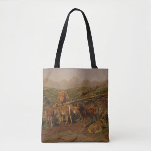 Tote Bag Le Sevrage des Veaux (par Rosa Bonheur)