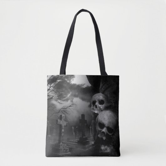 Tote Bag Le Shift Graveyard (Scène Gothique Des Graveyards) (Devant)