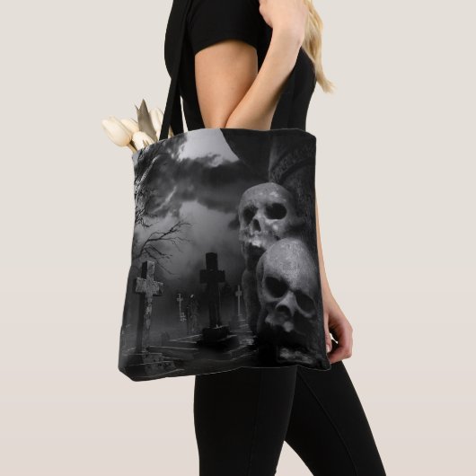 Tote Bag Le Shift Graveyard (Scène Gothique Des Graveyards) (De près)