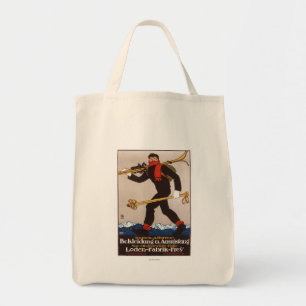 Tote Bag Le ski de Loden vêtx l'affiche de publicité de ski