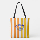 Tote Bag Le Soleil Vacances Côte d'Azur Cabana Stripe (Dos)
