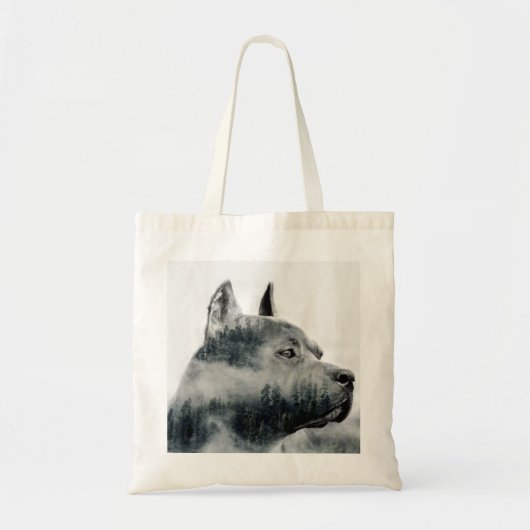 Tote Bag Le Staffordshire Terrier américain - Amstaff (Devant)