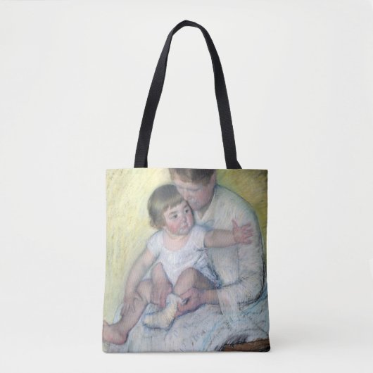 Tote Bag Le Stocking, Mary Cassatt (Devant)