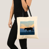 Tote Bag Le Sunset Beach Horse (Devant (produit))