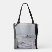 Tote Bag Le surf de cacao (Dos)
