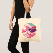Tote Bag Le surf des Spaceman La Grande vague (Devant (produit))