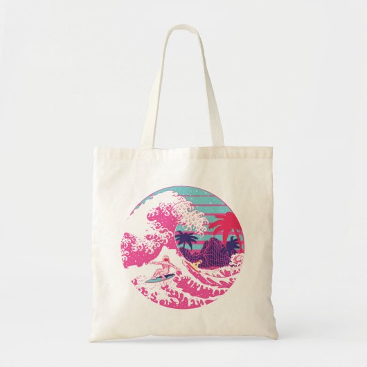 Tote Bag Le surf des Spaceman La Grande vague (Devant)