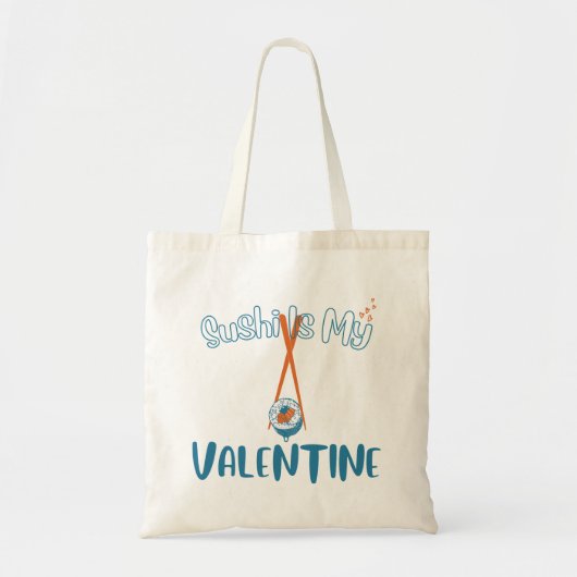 Tote Bag Le Sushi Est Ma Saint Valentin (Devant)