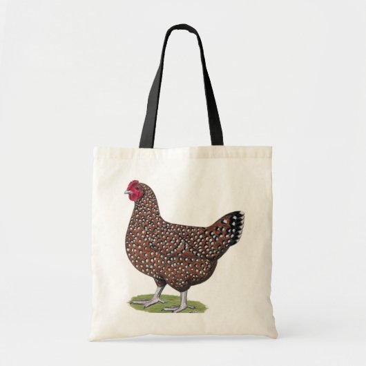 Tote Bag Le Sussex :  Poule tachetée (Devant)