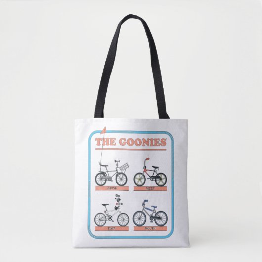 Tote Bag Le tableau des vélos de Goonies (Devant)