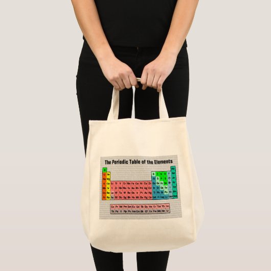 Tote Bag Le Tableau périodique (simple avec l'arrière - (Devant (produit))