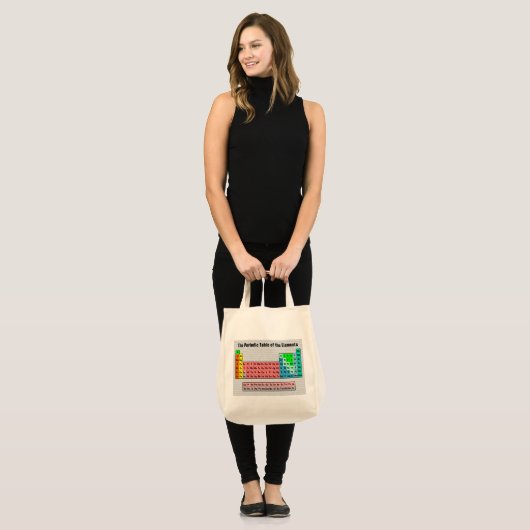 Tote Bag Le Tableau périodique (simple avec l'arrière - (Devant (modèle))