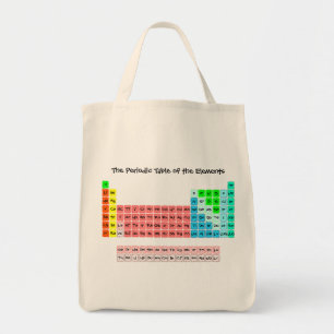 Tote Bag Le Tableau périodique (style manuscrit)