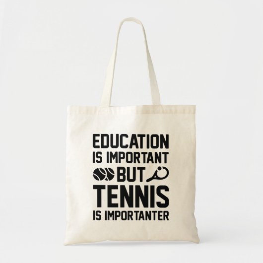 Tote Bag Le tennis est plus important (Devant)