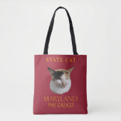Tote Bag Le Territoire Du Maryland Chat Le Calico (Devant)