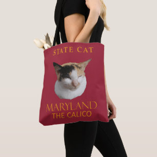 Tote Bag Le Territoire Du Maryland Chat Le Calico