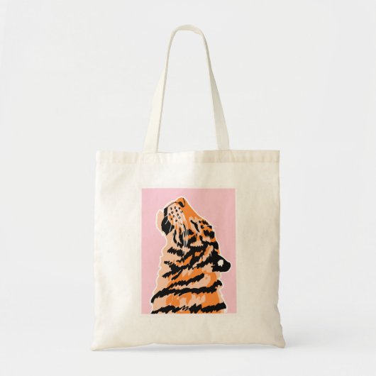 Tote Bag Le tigre avec bande noire (Devant)