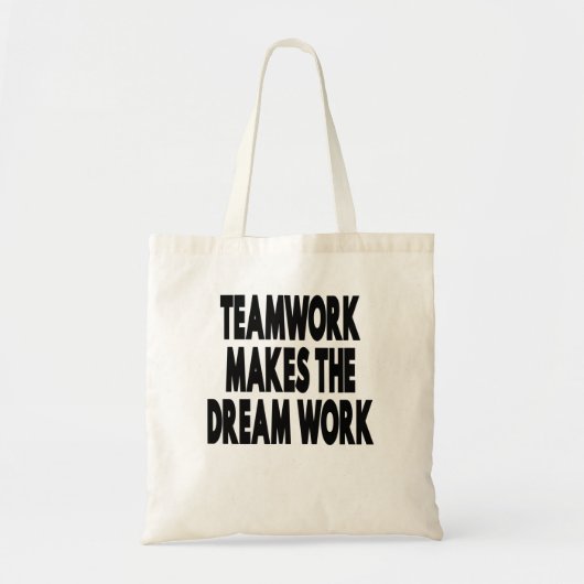 Tote Bag Le Travail D'Équipe Fait Le Travail De Rêve (Devant)