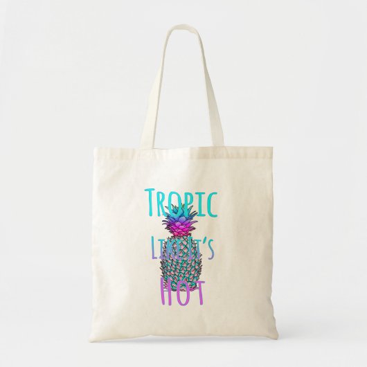 Tote Bag Le tropique comme son ananas au littoral chaud (Devant)