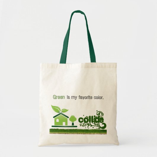 Tote Bag Le vert est ma couleur préférée Fourre-tout (Devant)